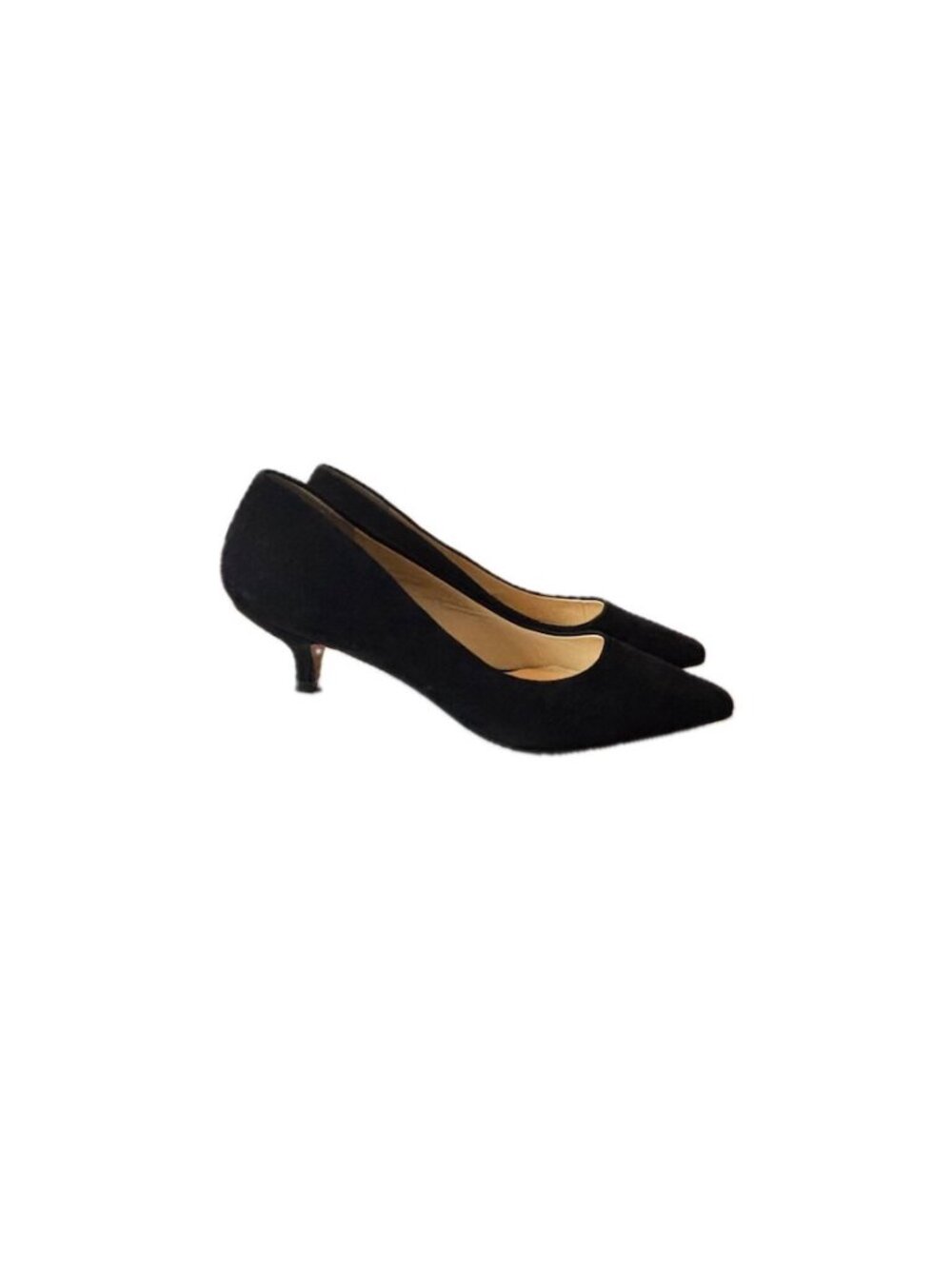 Footcandy Black Suede Kitten Heel Pumps Women's 9B - Picture 6 of 11